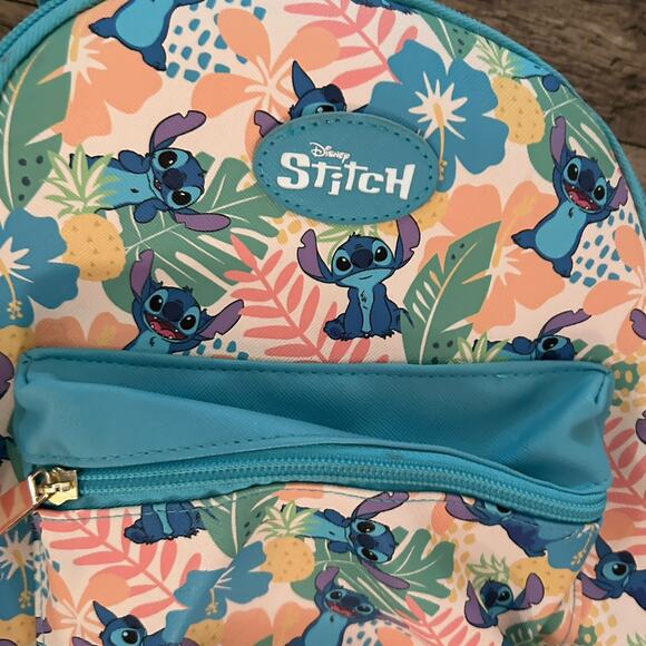 Disney x Bioworld Lilo & Stitch Tropical Leaves Mini Backpack All Over Print main image 13